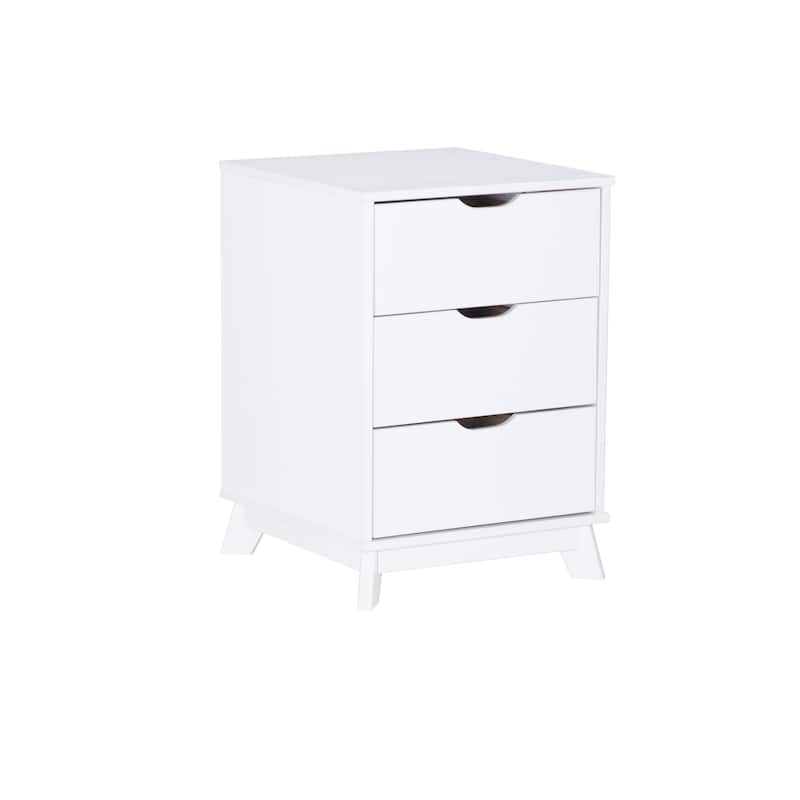 Purcell Pine Wood 3-Piece Bedroom Set with 6-Drawer Dresser and 3-Drawer Nightstands (Set of 2)