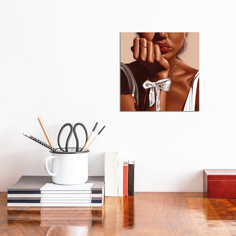iCanvas "Marks In The Sand VI" by Teodora Jelenic Canvas Print - 12x12x0.75