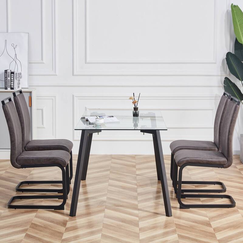 Modern Dining Chairs PU Faux Leather set of 4