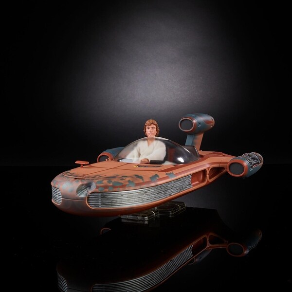 star wars the black series luke skywalker landspeeder & figure