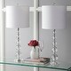 preview thumbnail 2 of 15, JONATHAN Y Harper 28.5" Crystal LED Table Lamp, Clear/Chrome (Set of 2)