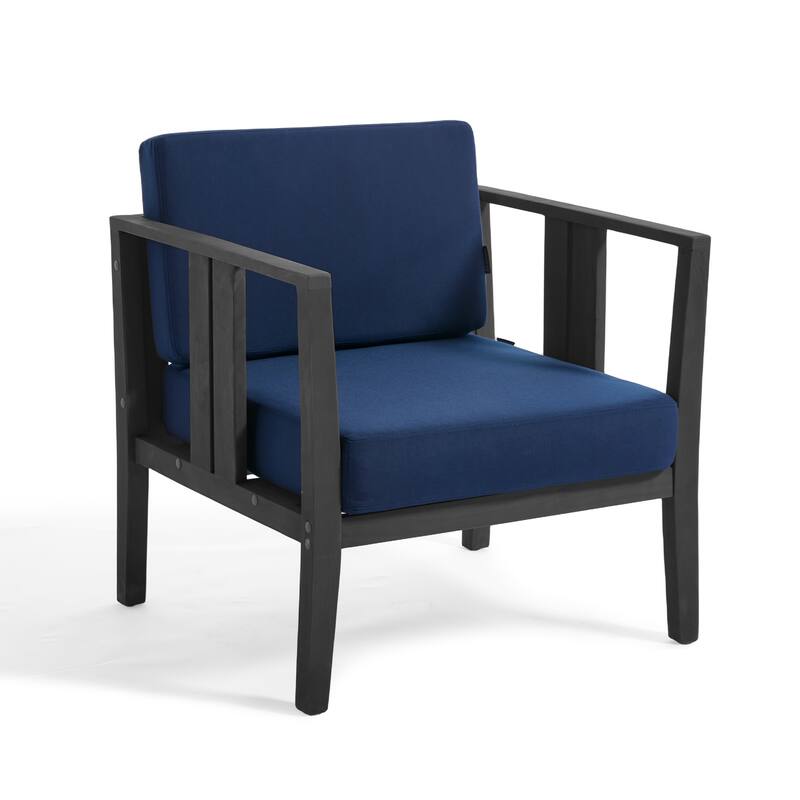 5-Piece Casual Outdoor Patio Furniture Set In Solid Teak Wood