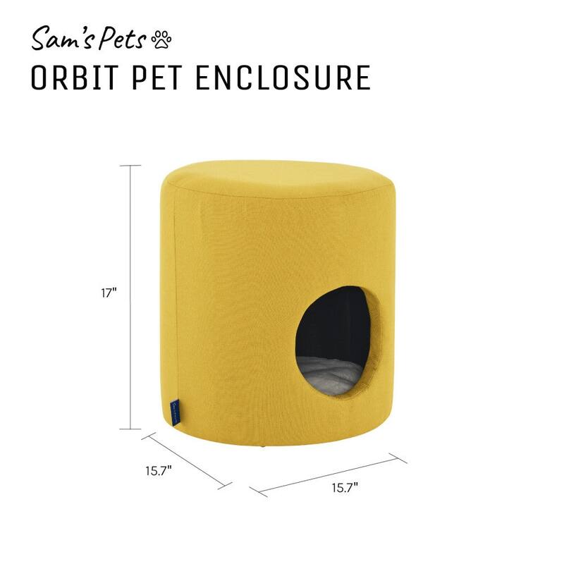 Orbit 15.75'' Pet enclosure In Yellow - 15.75