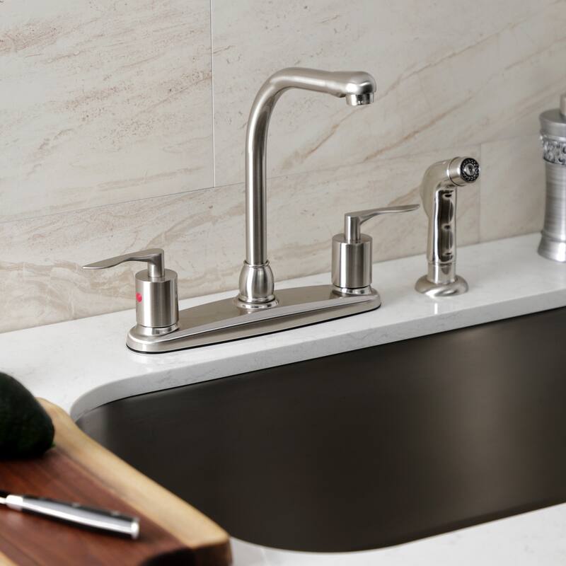 Serena Centerset Kitchen Faucet with Plastic Sprayer