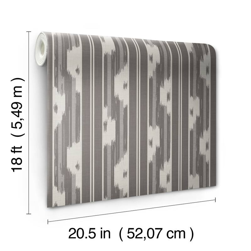 NuWallpaper Waverly Ojai Charcoal Peel and Stick Wallpaper - N/A