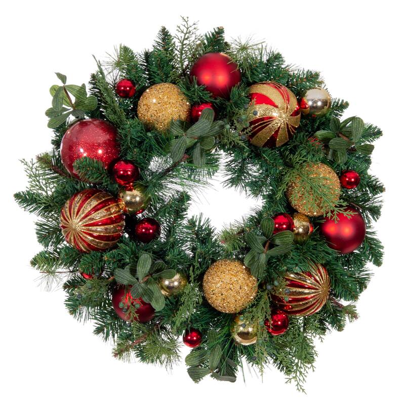 Village Lighting 24 in. Wreath - Christmas Classic - Multi