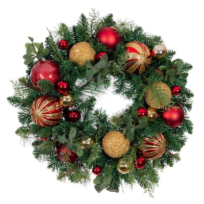 Village Lighting 24 in. Wreath - Christmas Classic