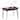 HOMCOM Mid-Century Dining Table for 4 People, 47.2" Rectangular Kitchen Table with Rubber Wood Legs , Dark Mahogany