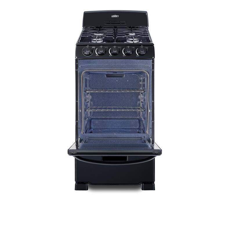 Summit RG201 20" Wide 4 Burner Natural Gas Rangetop with Broiler