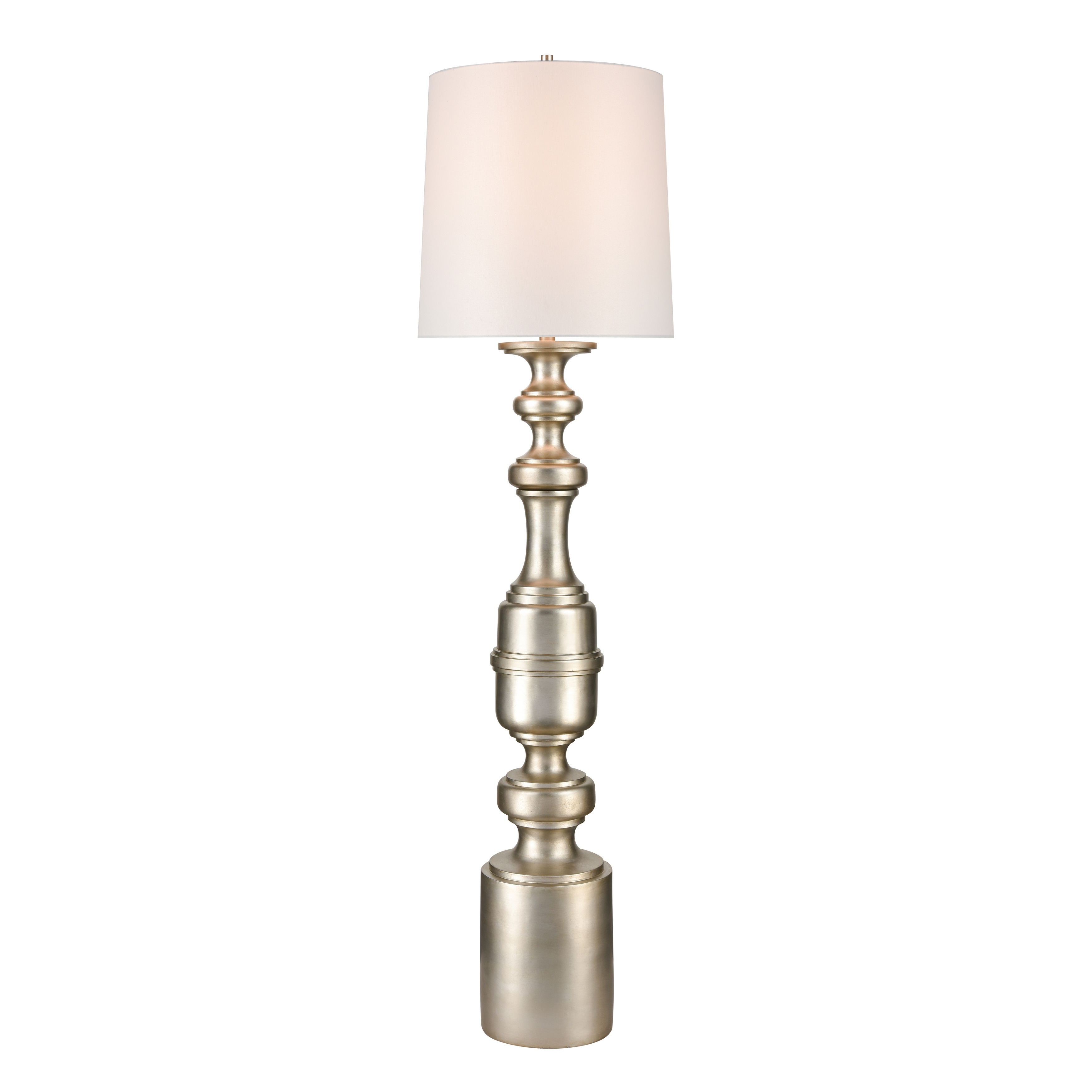 Cabello 78'' High 1-Light Floor Lamp - Antique Silver - 78 inch H