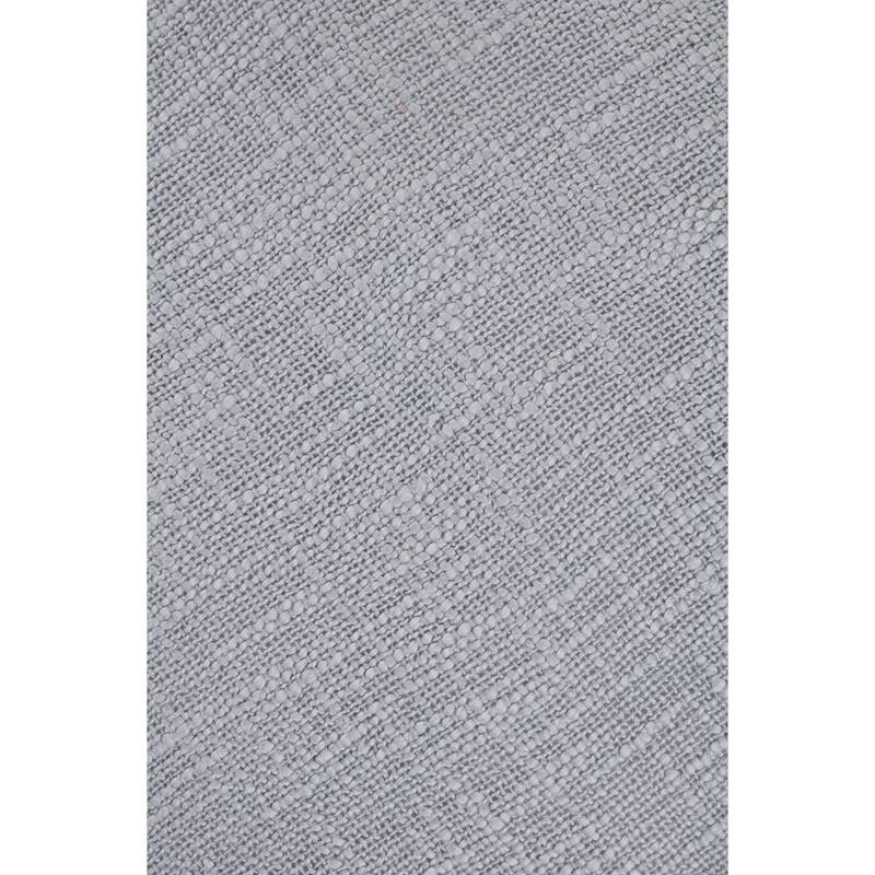 20" Gray Solid Hand Woven Square Throw Pillow