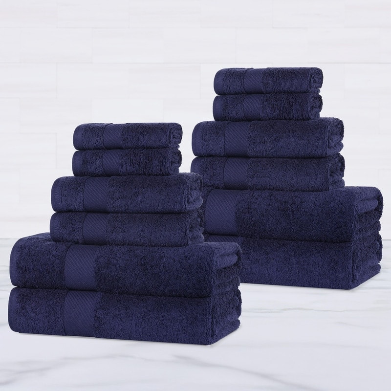 Superior Ismailia Egyptian Cotton 12-Piece Towel Set