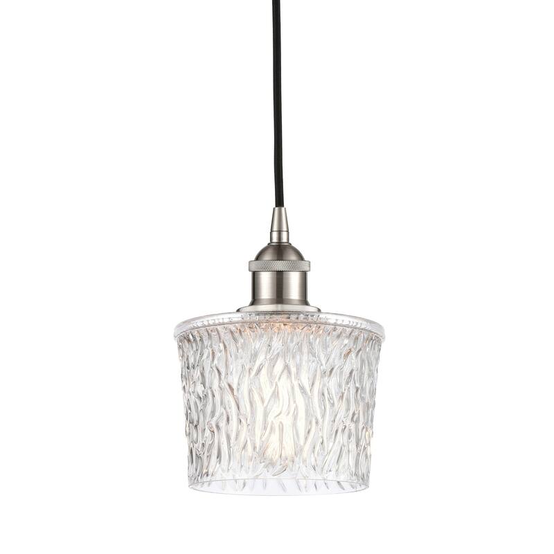 Innovations Lighting 616-1P-9-7 Niagra Pendant Niagra 7" Wide Mini - Brushed Satin Nickel / Clear
