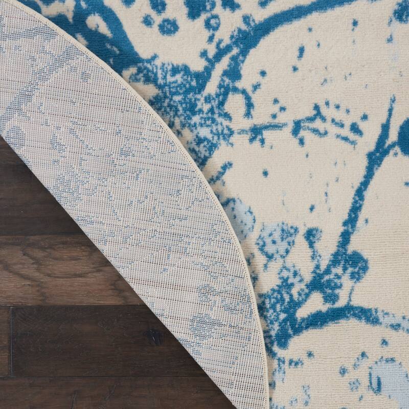 Nourison Jubilant Modern Botanical Abstract Grey Area Rug
