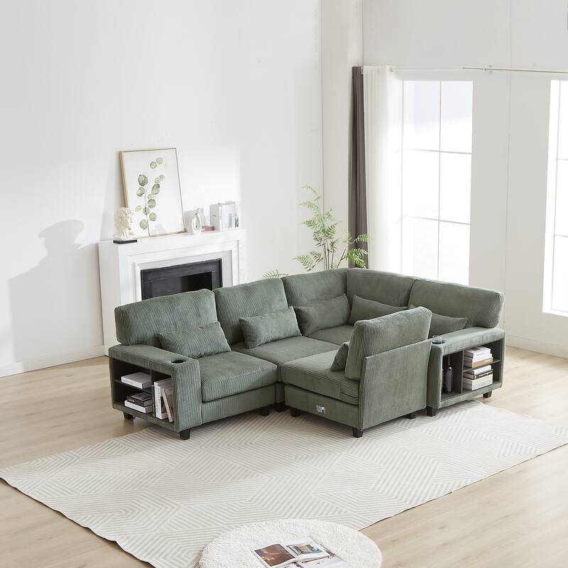 102.75*102.75Inch Modular L-Shaped Sectional Sofa,Free Combination