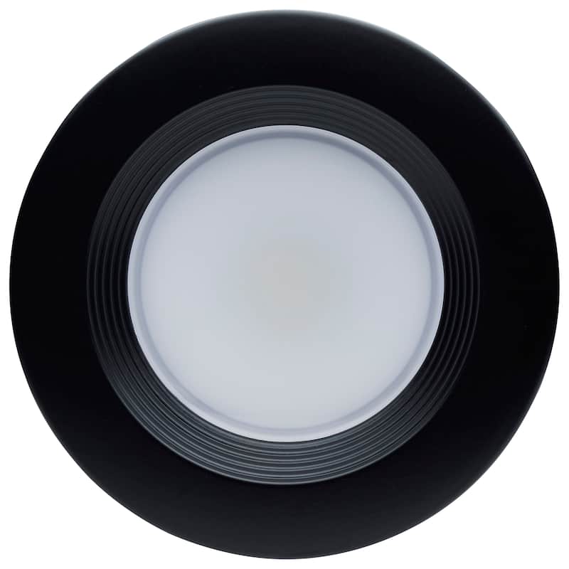 6.7 Watt LED Downlight Retrofit 4 Inch CCT Selectable 120 Volts Black Finish