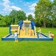 preview thumbnail 10 of 8, Bouncy House with Dual Slide,Water Guns and Trampolines
