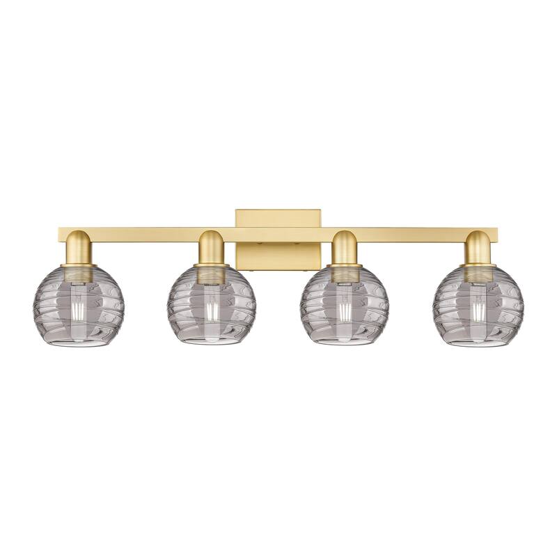 Innovations Lighting Downtown Urban - Athens Deco Swirl - 4 Light 36" Bath Vanity Light