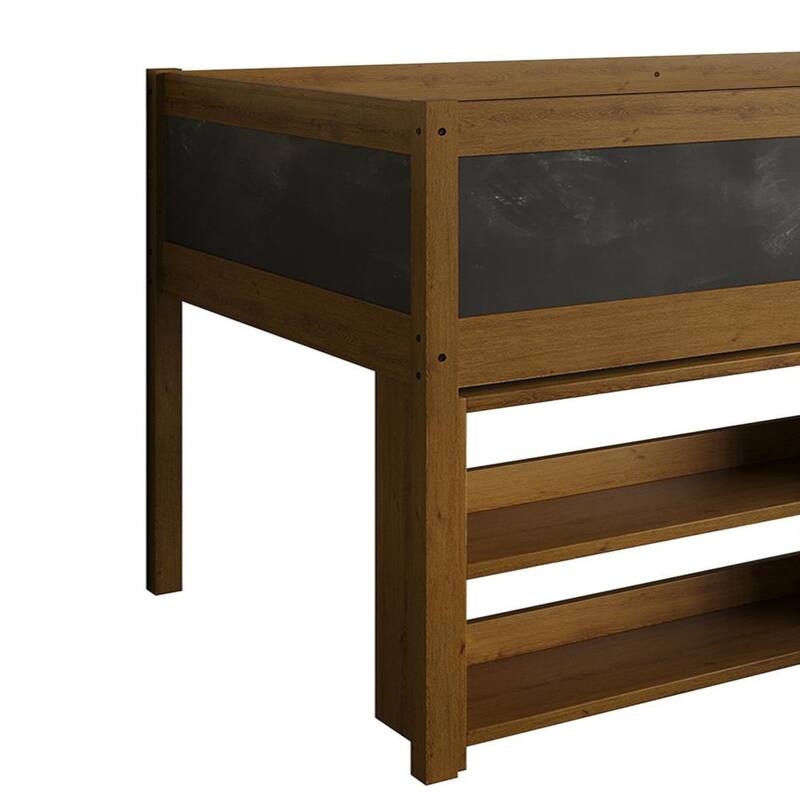 CraftPorch Modern Twin Loft Bed with Storage Rack