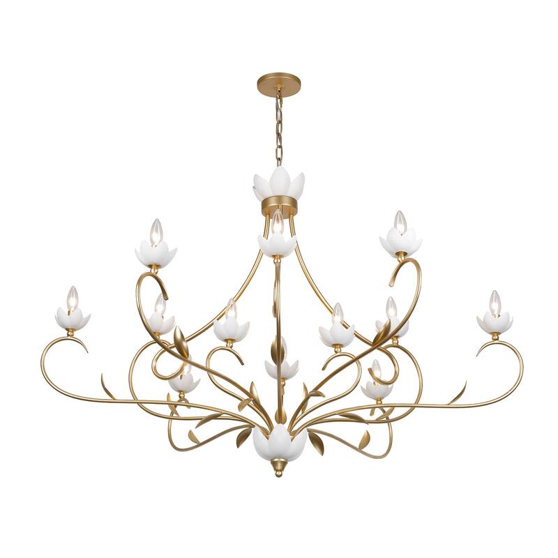 Savoy House 1-5186-12 Muse 12 Light 53" Wide Taper Candle Abstract