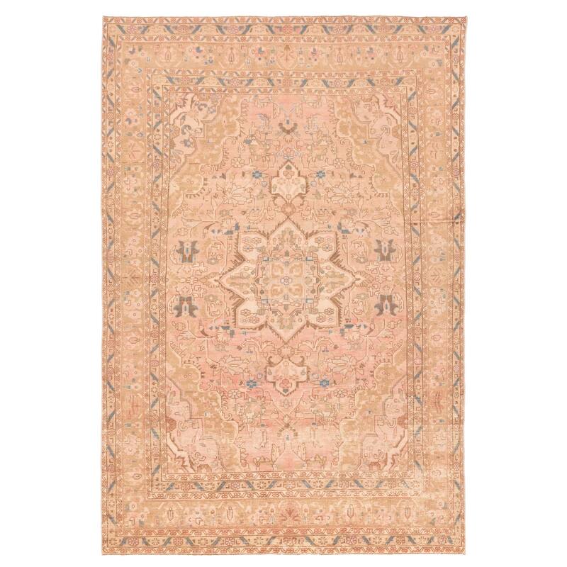 ECARPETGALLERY Hand-knotted Antalya Vintage Copper Wool Rug - 6'10 x 10'2