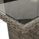 preview thumbnail 15 of 22, vidaXL 7/9/11 Piece Patio Dining Set with Cushions Gray Poly Rattan - 22.4" x 27.2" x 41.7"