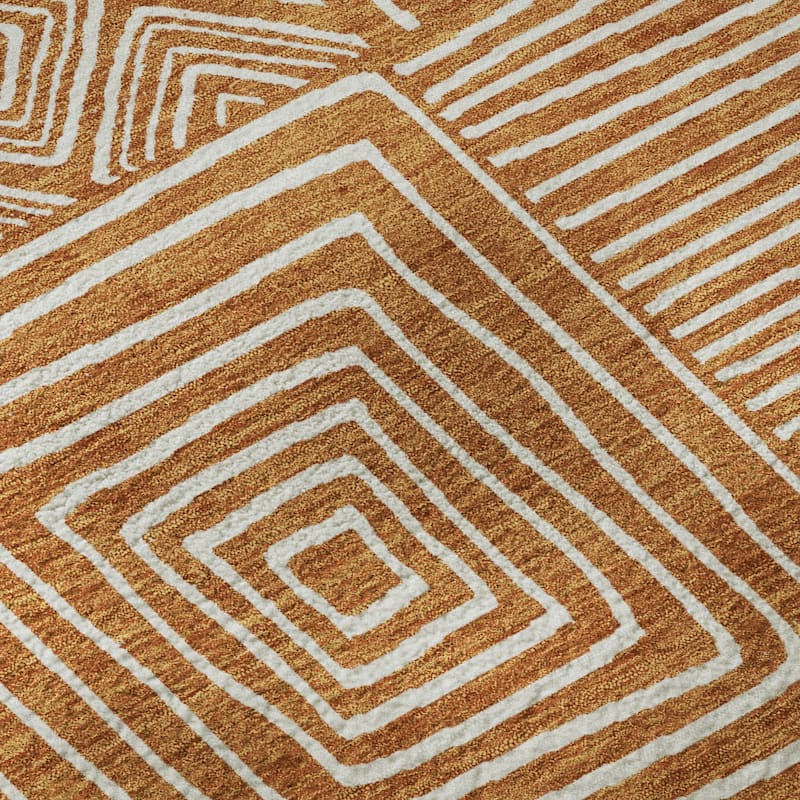 Premium Washable Super Soft Geo Motif Mayfield Rug