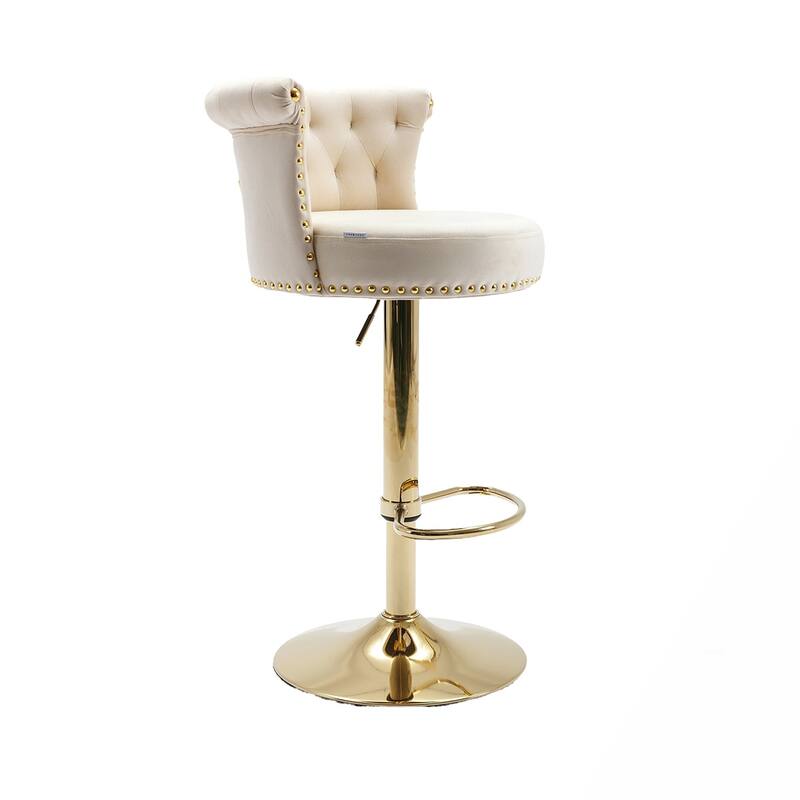 2PCS Swivel Counter Height Bar Stools