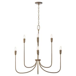 33" W x 32" H 8-Light Chandelier in Mystic Bronze - 33"W x 33"H