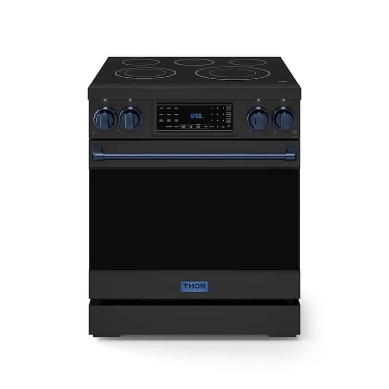 Thor Kitchen RSE30 Gordon Ramsay 4.5 Cu. Ft. Free Standing Electric - Matte Black / Navy Blue