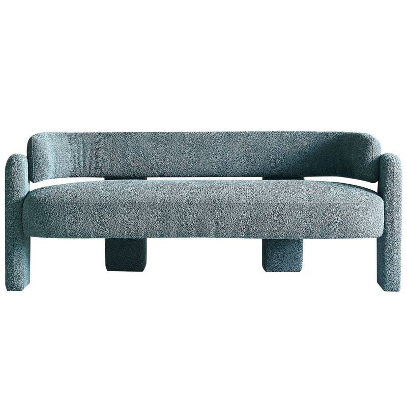 75" W Boucle Upholstery Modern Loveseat Sofa for Living Room