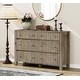 preview thumbnail 5 of 25, WAMPAT White Dresser for Bedroom, Baby Dressers Wood Closet Storage Organizer Cabinet Vintage Grey - 6-drawer