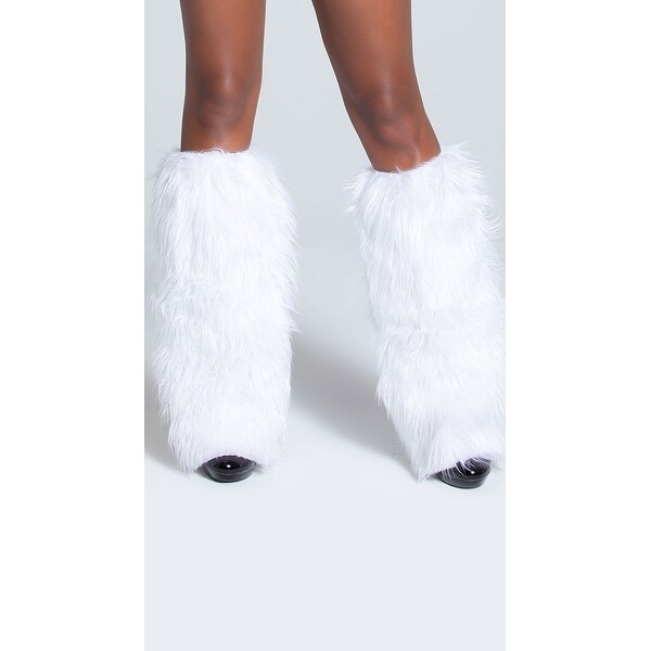 Fur Boot Covers, Winter Fur Leg Warmers 