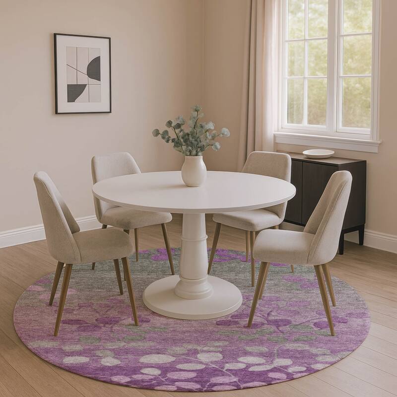 Premium Washable Super Soft Mayfield Rug - Purple - 8' x 8'