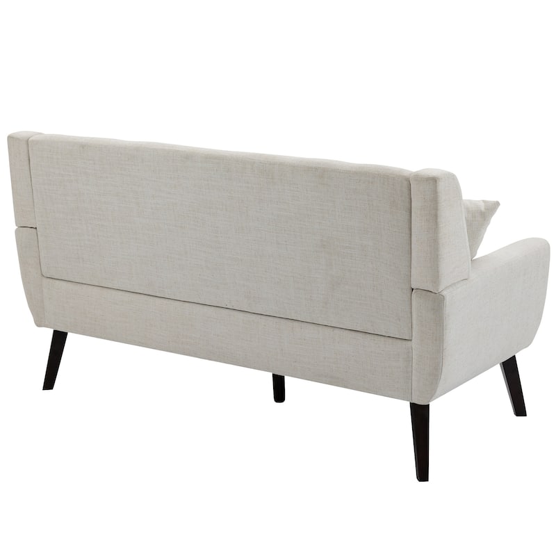 3-Piece Mid-Century Modern Living Room Set with Loveseat and 2 Chairs