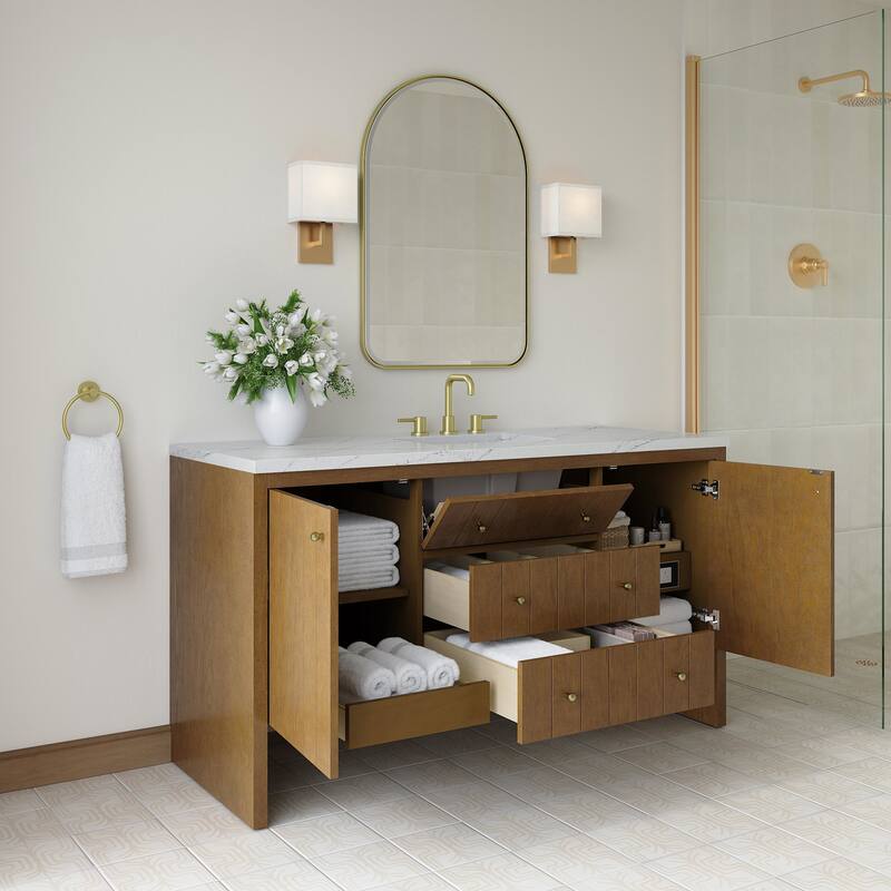 James Martin Vanities 435-V60S-FENC Hudson 60" Free Standing Single