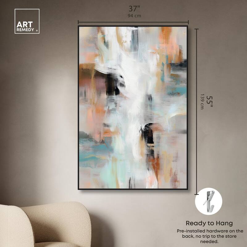 Gilded Mist Canvas by Art Remedy