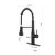 preview thumbnail 21 of 19, Spring Kitchen Faucet, Single Level Handle and Pull Down Sprayer