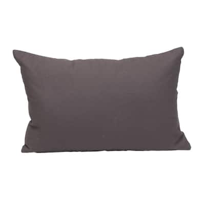 Cotton Throw Pillow - 18" - Charcoal Gray