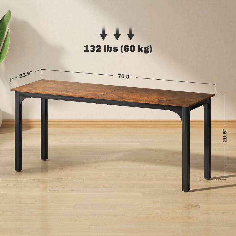 Desktop Desk with Metal Legs,Computer Desk,For Home and Office