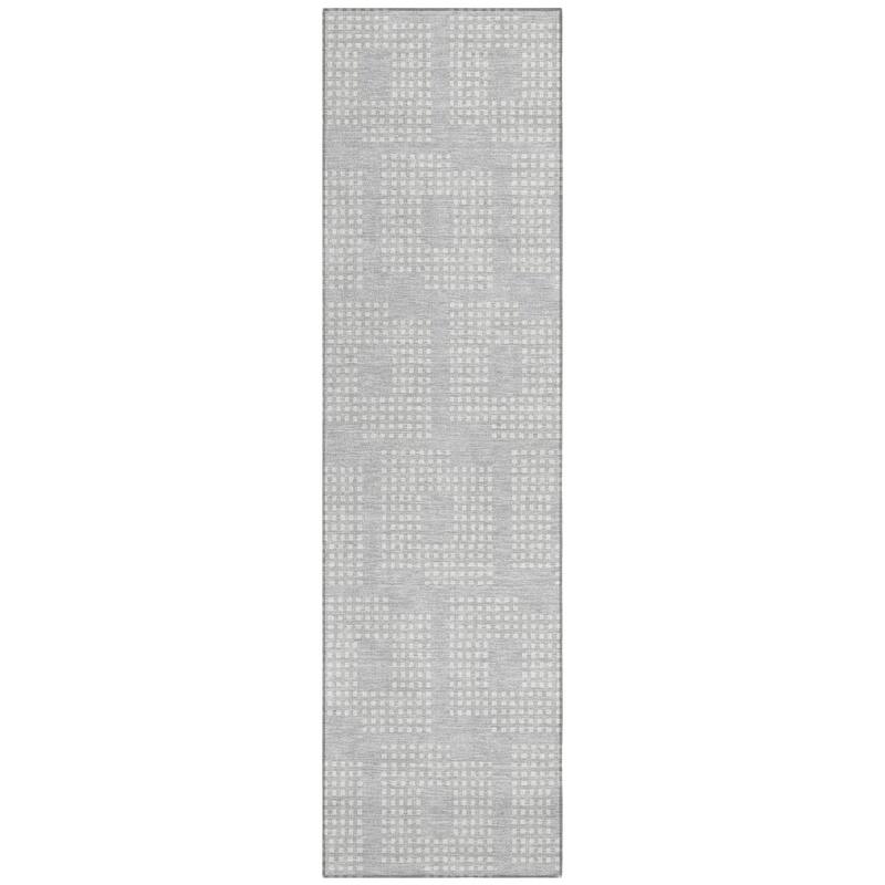 Machine Washable Indoor/ Outdoor Chantille Houndstooth Modern Rug
