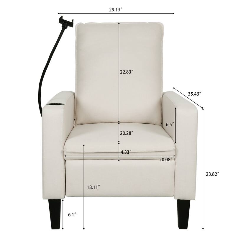 Accent Chair with Three gears and metal expansion frame