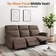 preview thumbnail 119 of 118, MCombo 64.6" Wall Hugger Power Loveseat Fabric Recliner Sofa with USB Ports