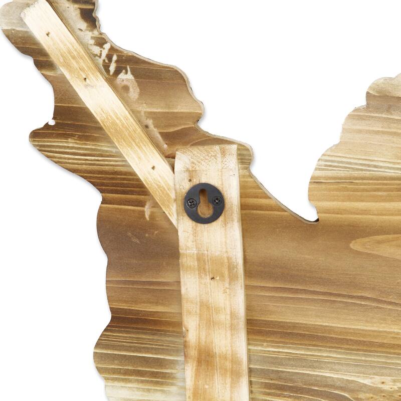 Brown Wood USA Wall Decor