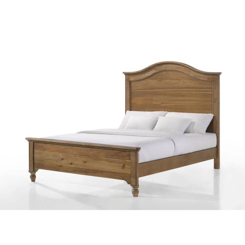 Highland Farmhouse Wood Complete Full Bed, Sand Dune Brown