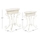 preview thumbnail 22 of 37, SAFAVIEH Hendrick Victorian Scroll Iron Outdoor Planter Set of 2. - 28.4" W x 15.4" D x 32.7 H