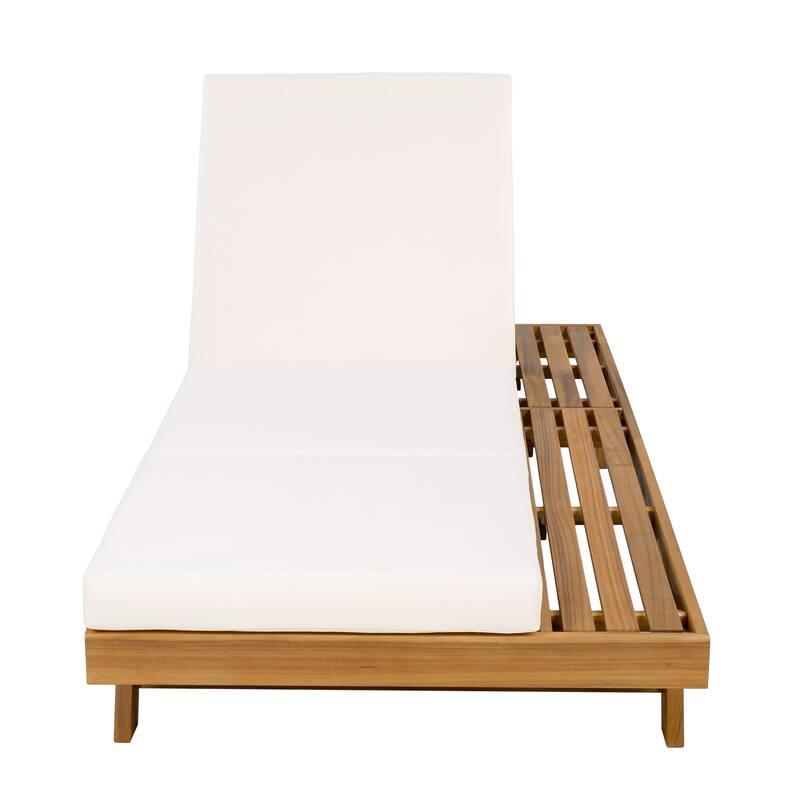 Christopher Knight Home- Michael Outdoor Acacia Chaise Lounge Set of 2