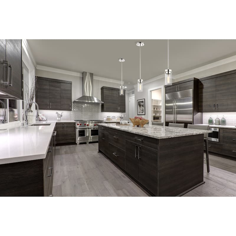 Intersection 1 Light Mini Pendant Polished Nickel with Clear Glass - Polished Nickel