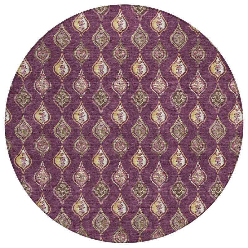 Machine Washable Indoor/ Outdoor Casual Greenwood Chantille Rug