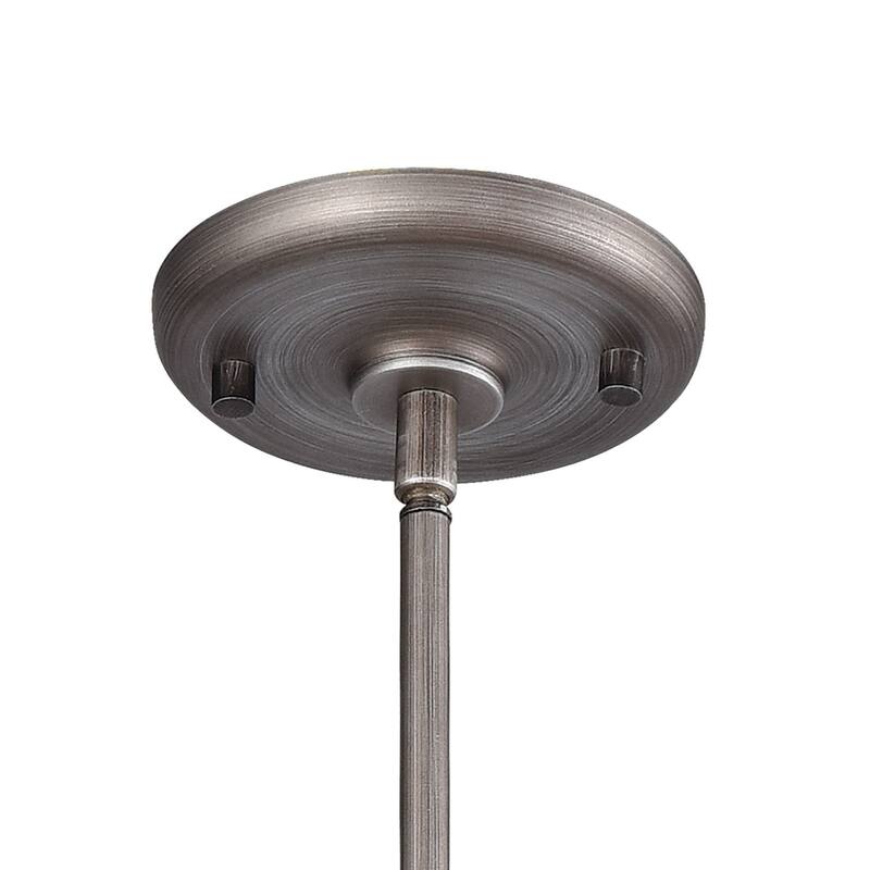 Bradington 1-Light Pendant, Weathered Zinc